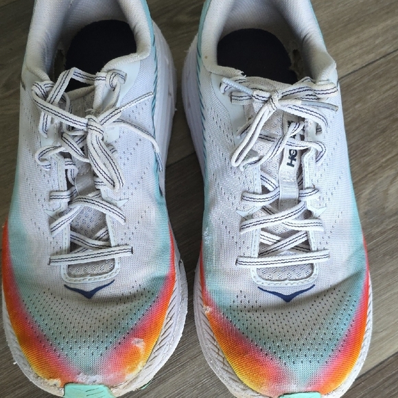 Hoka White and Multicolor Athletic Shoes - Picture 5 of 10